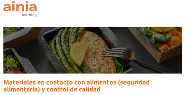 Materiales en contacto con alimentos (seguridad alimentaria) y control de calidad (del 12.05.2026 al 14.05.2026)